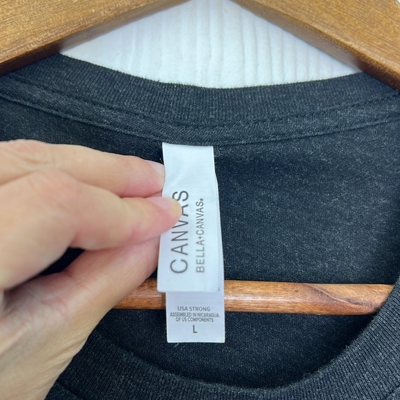 Bella & Canvas - Vintage Dave Tour One Night Only Graphic Dark Gray T Short LG - Picture 8 of 9